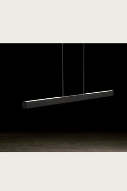 Xena contemporary adjustable pendant lamp black finish 120cm. Holtkötter. 