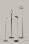 Platinum floor lamp - reading lamp with integrated LED lighting Favor. Holtkötter. 