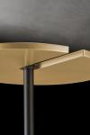 Minimalist black and gold floor lamp Naxos. Holtkötter. 