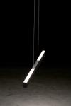 Xena contemporary adjustable pendant lamp black finish 120cm. Holtkötter. 