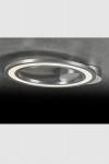 Plafonnier anneau argenté avec éclairage LED intégré Orbit. Holtkötter. 