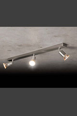 Matt aluminum swivel spotlight on 3-light track swivel. Holtkötter. Matt aluminum swivel spotlight on 3-light track swivel. Holtkötter.