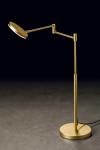 Plano T reading table lamp in anodised brass. Holtkötter. 