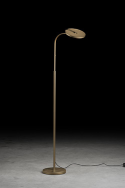 Vince lampadaire liseuse réglable en hauteur finition bronze . Holtkötter. 