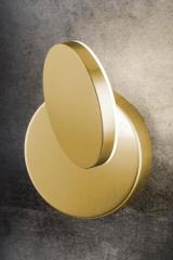 Plano swivel wall light with anodised brass finish. Holtkötter. 