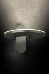 Supernova W metal wall light platinum finish . Holtkötter. 