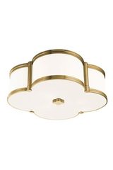 Chandler ceiling lamp in glass and aged brass. Hudson Valley. Chandler ceiling lamp in glass and aged brass. Hudson Valley.