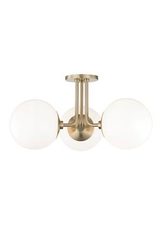 Stella American Art Deco 3-light ceiling light gold. Hudson Valley. Stella American Art Deco 3-light ceiling light gold. Hudson Valley.