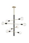 Astrid contemporary chandelier 8 lights. Hudson Valley. 