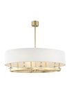 Durham classic-contemporary 8-light pendant. Hudson Valley. 