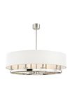 Durham 6-light polished nickel pendant. Hudson Valley. 