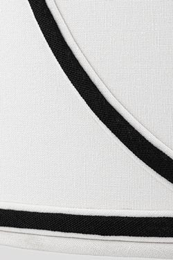 Suspension classique en lin blanc 60cm Zara. Hudson Valley. 
