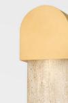 Gold and travertine wall light Hobart. Hudson Valley. 