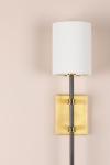 Black and gold contemporary wall light Denise. Hudson Valley. 