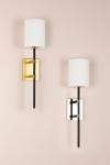 Black and gold contemporary wall light Denise. Hudson Valley. 