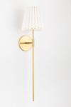 Long gold and white wall lamp Demi. Hudson Valley. 