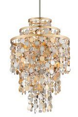 Ambrosia pendant light 70s gold and silver 7 lights. Hudson Valley. Ambrosia pendant light 70s gold and silver 7 lights. Hudson Valley.