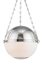 American pendant lamp in polished nickel 2 lights. Hudson Valley. American pendant lamp in polished nickel 2 lights. Hudson Valley.