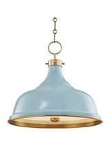 Classic American sky blue pendant light. Hudson Valley. Classic American sky blue pendant light. Hudson Valley.