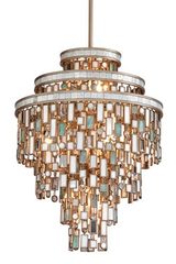 Dolcetti Art Deco mother-of-pearl pendant 7 lights. Hudson Valley. Dolcetti Art Deco mother-of-pearl pendant 7 lights. Hudson Valley.