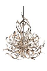 Graffiti pendant light silver flame with 6 lights. Hudson Valley. Graffiti pendant light silver flame with 6 lights. Hudson Valley.