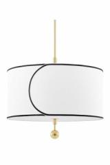Suspension classique en lin blanc 60cm Zara. Hudson Valley. Suspension classique en lin blanc 60cm Zara. Hudson Valley.