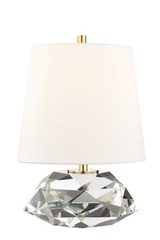 Henley transparent crystal table lamp. Hudson Valley. 