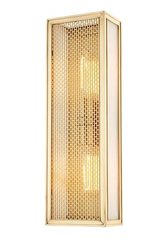 Ashford long gold and alabaster Art Deco wall lamp. Hudson Valley. Ashford long gold and alabaster Art Deco wall lamp. Hudson Valley.