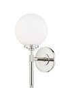 Bowery classic silver ball wall lamp. Hudson Valley. 