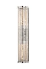 Britt silver Art Deco wall lamp. Hudson Valley. Britt silver Art Deco wall lamp. Hudson Valley.