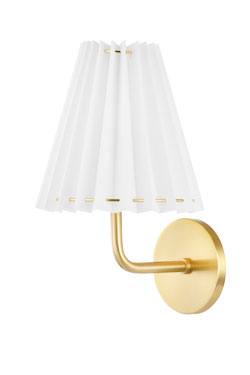 Small classic gold wall light Demi. Hudson Valley. 