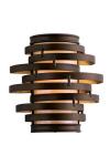 Vertigo spiral sconce bronze . Hudson Valley. 