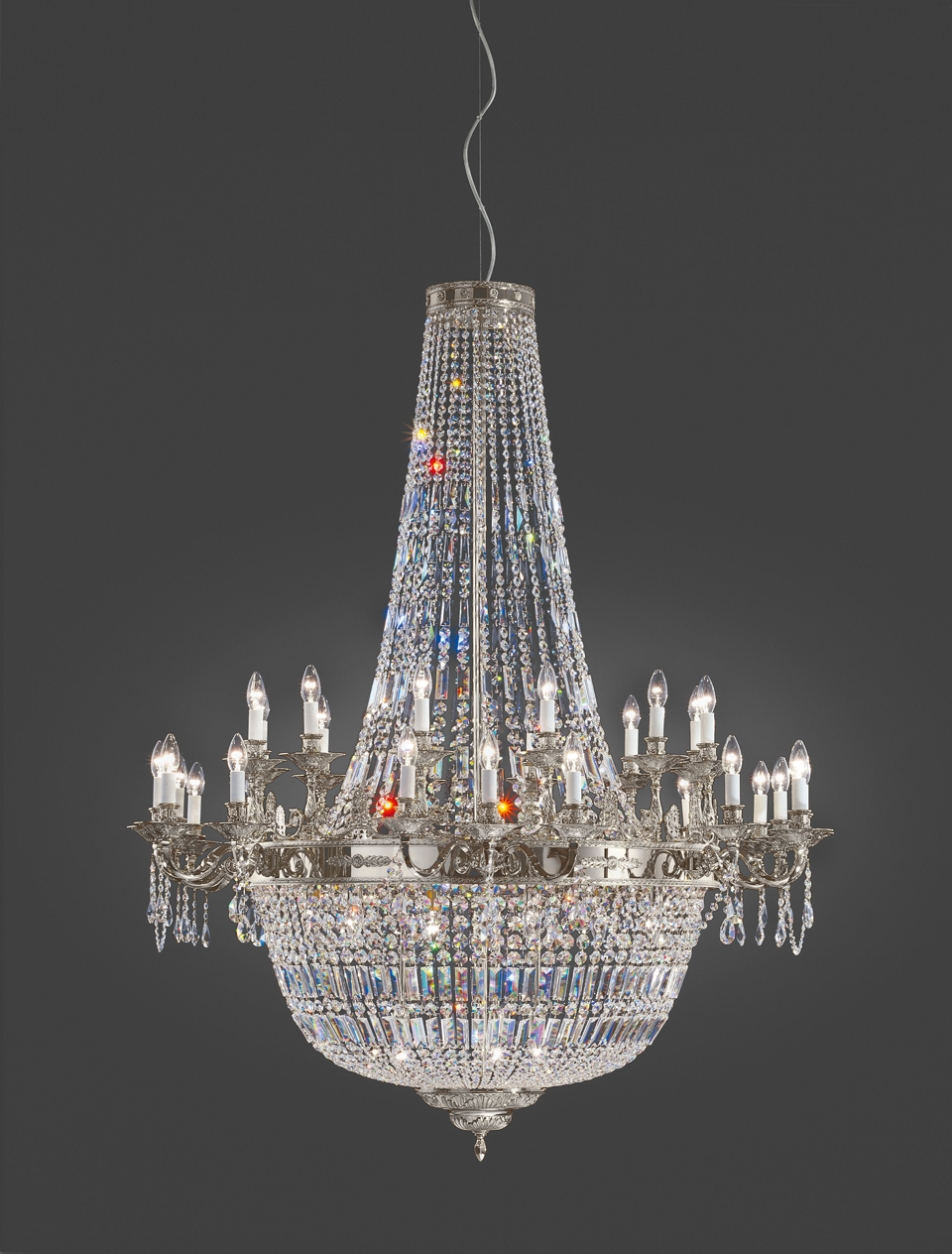 52 Lights Balloon Chandelier And Swarovski Crystal Drops Italamp