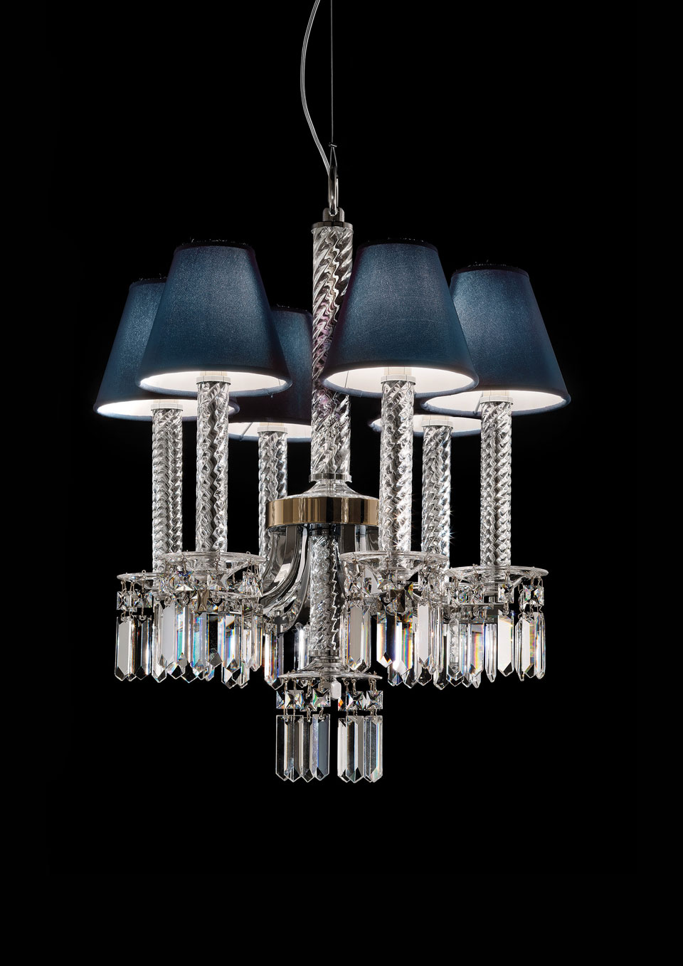 Dark shop blue chandelier