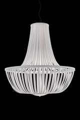 Grand white Chandelier Balloon 8 lights . Italamp. Grand white Chandelier Balloon 8 lights . Italamp.