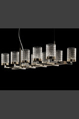 Quarzo contemporary chandelier LED lighting 10 lights. Italamp. Quarzo contemporary chandelier LED lighting 10 lights. Italamp.