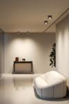 Leo golden blown glass recessed spotlight. Italamp. 