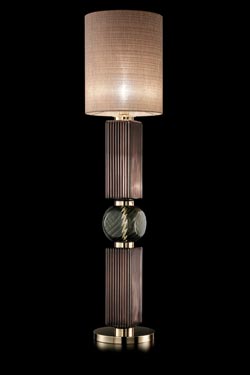 Matilda straight Art Deco style floor lamp. Italamp. 