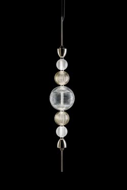 Greta Jewellery pendant with coloured crystal balls. Italamp. 