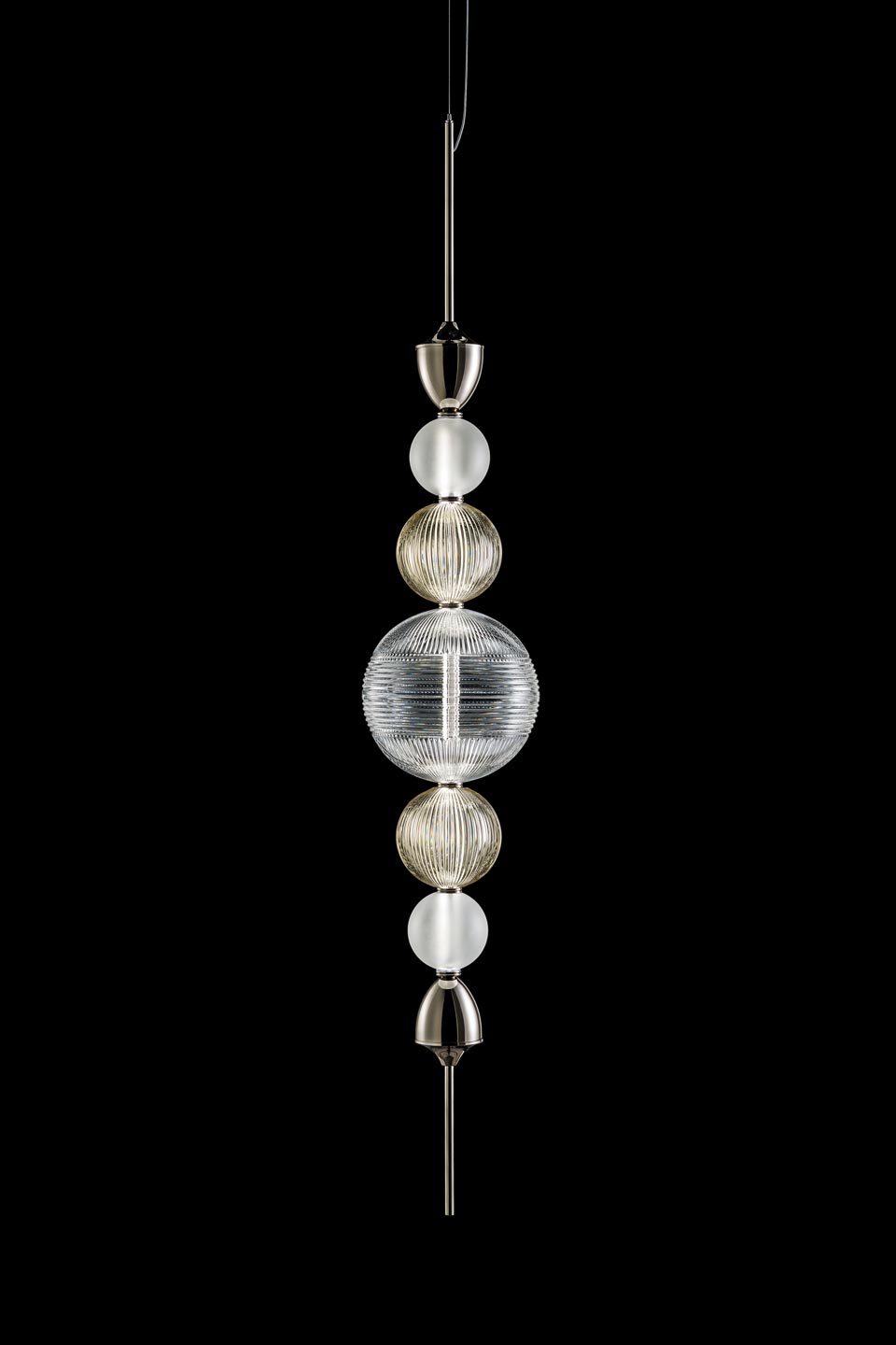 Greta Jewellery pendant with coloured crystal balls. Italamp. 