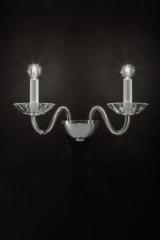 Sirius applique 2 lumières cristal et chrome. Italamp. Sirius applique 2 lumières cristal et chrome. Italamp.