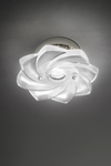 Spot in the shape of a flower in satin glass. Italamp. 