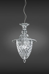 Suspension en cristal soufflé transparent. Italamp. Suspension en cristal soufflé transparent. Italamp.