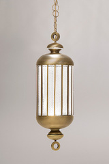 Suspension lanterne bronze doré Fata Morgana petit modèle . Italamp. Suspension lanterne bronze doré Fata Morgana petit modèle . Italamp.