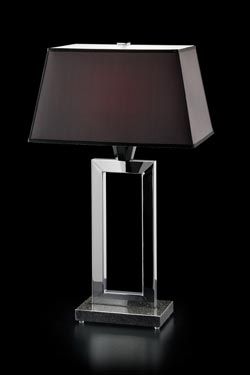 Gassa Contemporary black table lamp. Italamp. 