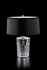 Neroli table lamp in sculpted crystal. Italamp. 