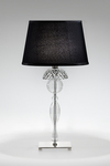 Vogue crystal and clear blown glass table lamp . Italamp. 