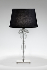 Vogue lampe de table en cristal et verre soufflé transparent. Italamp. 