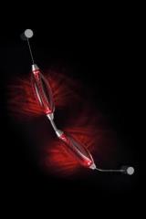 Collier double diffuser wall lamp in red glass. Italamp. Collier double diffuser wall lamp in red glass. Italamp.