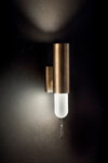 Wall lamp in aged bronze and white satin glass Lucrezia. Italamp. 